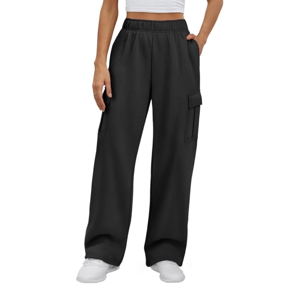 Black Cargo Sweatpants